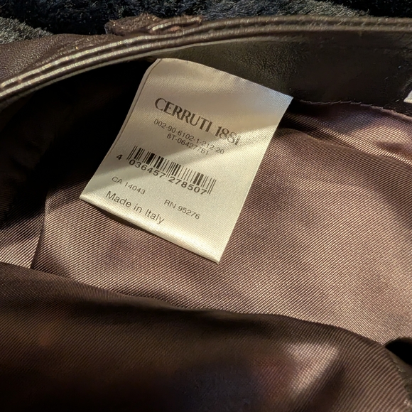 Vintage Italian Leather Skirt 80s | Cerutti 1881 - Picture 2 of 7